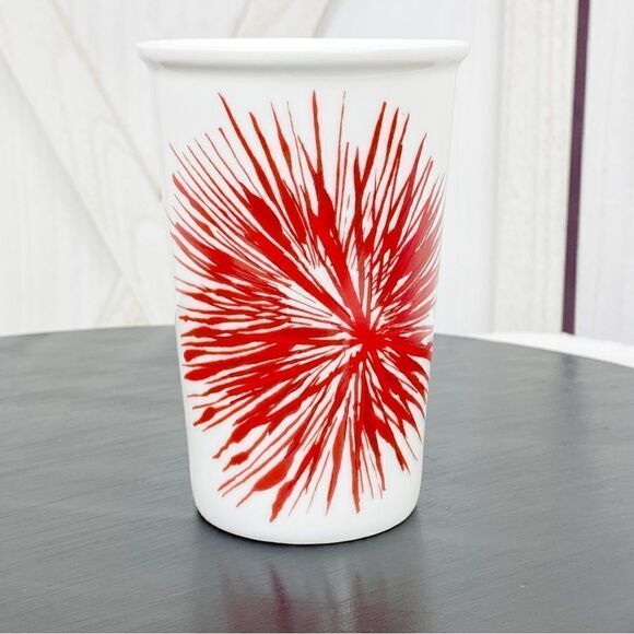 Starbucks Starburst 2014 Holiday Mug White Red 12OZ - Picture 8 of 10
